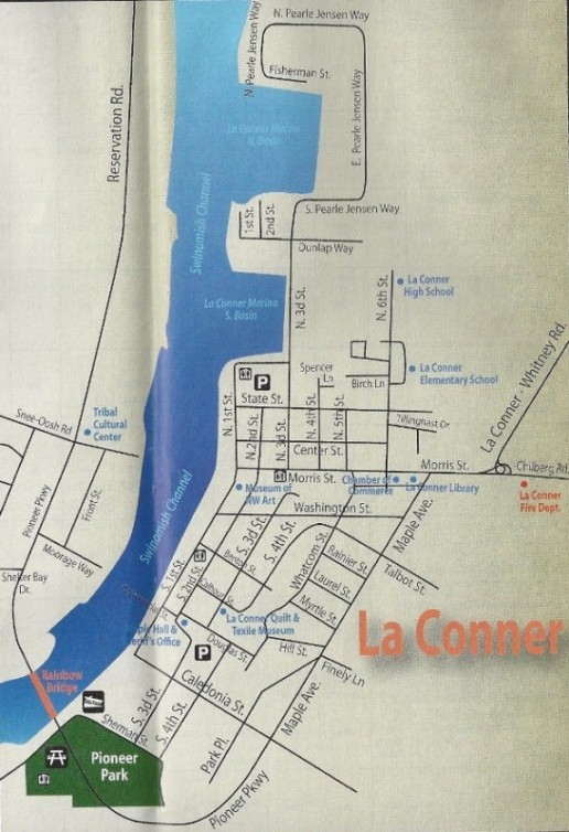 la conner washington map