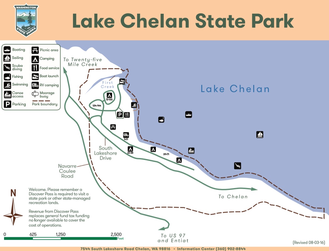 lake chelan state park map