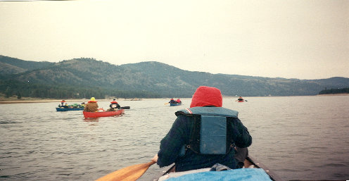 canoeing Lake Roosevelt 