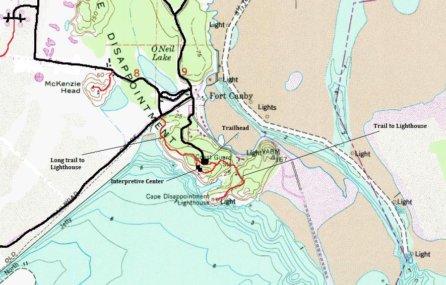 cape disappointment map