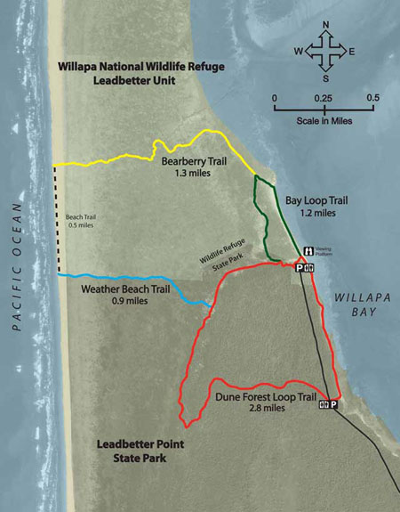 Leadbetter trail map