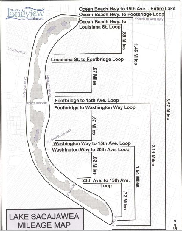 lake sacajewea map