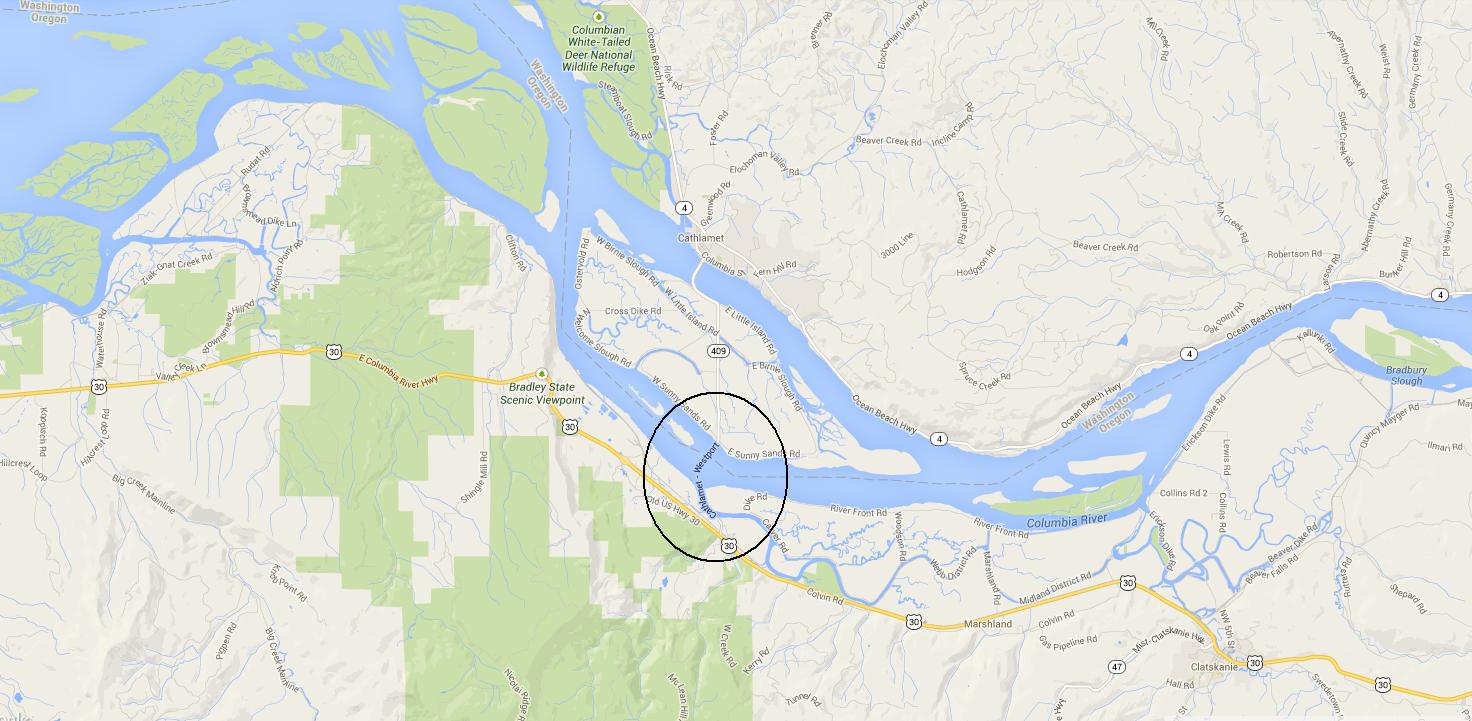 wahkiakum ferry map