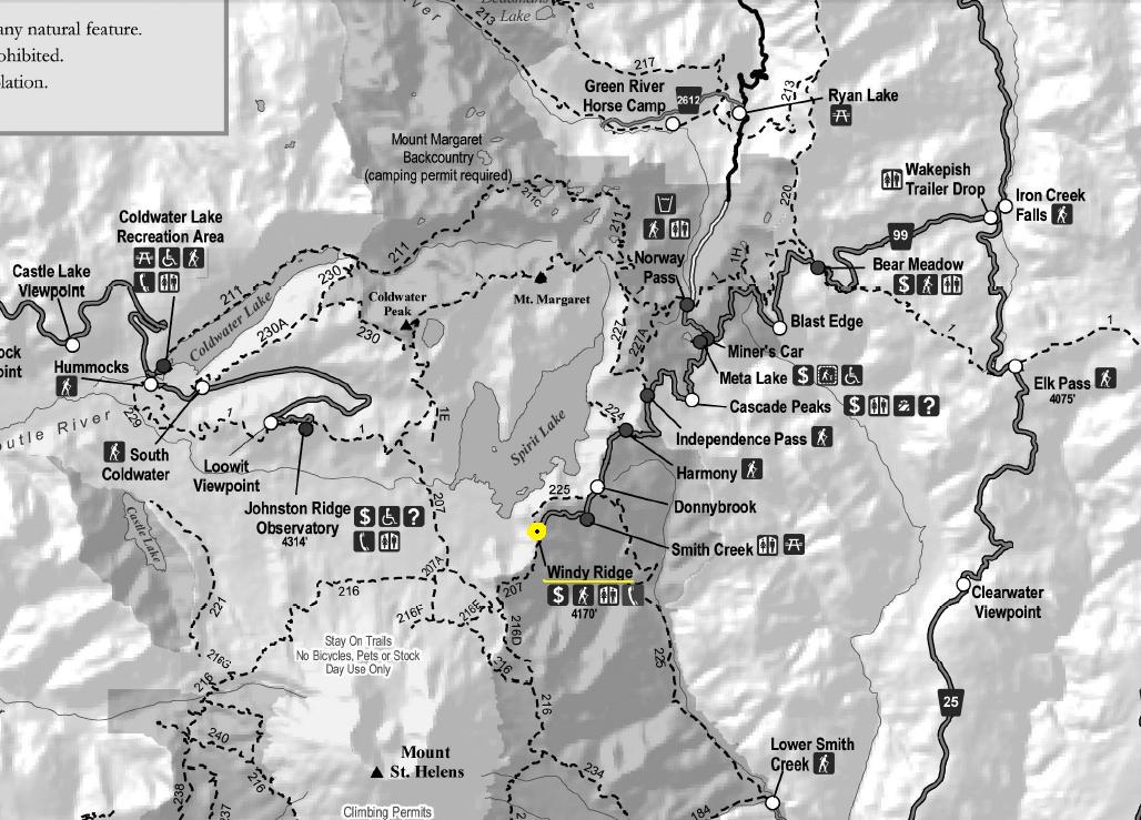 Windy Ridge map