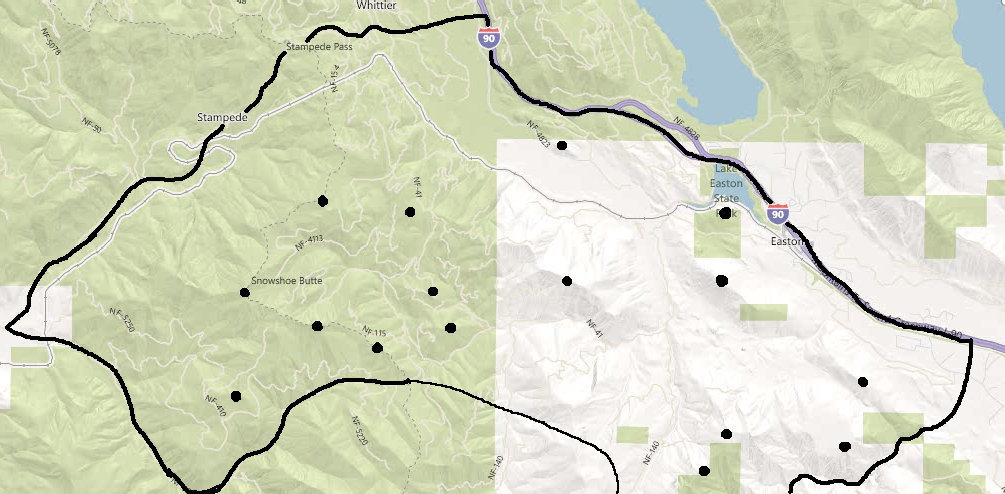 stampede pass map