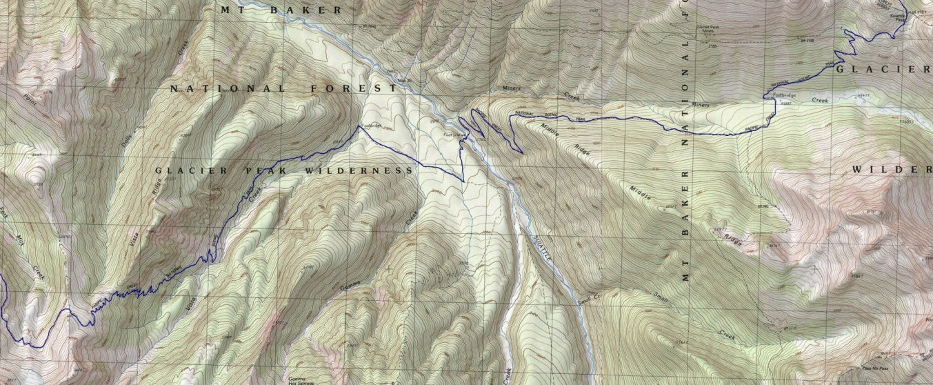 Milk Creek map