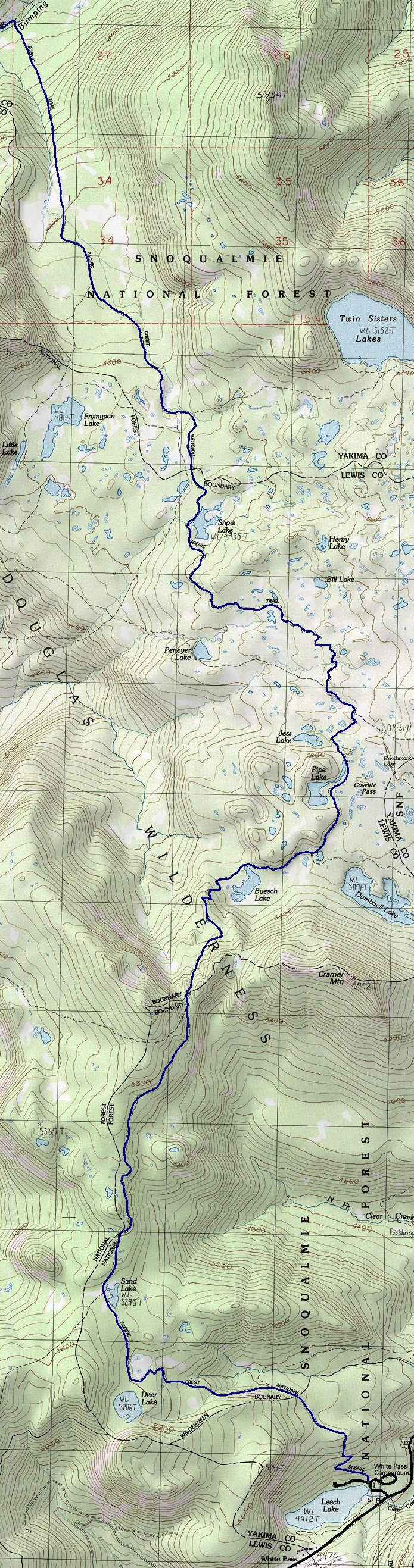 Pacific Crest Trail White Pass To Chinook Pass