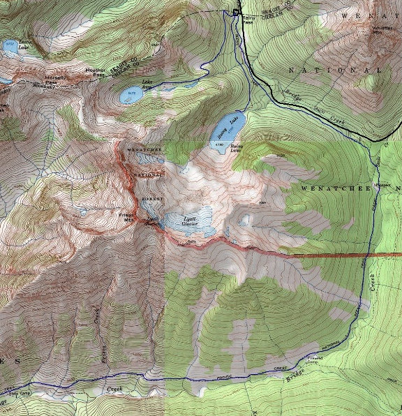 Rainy Pass Map