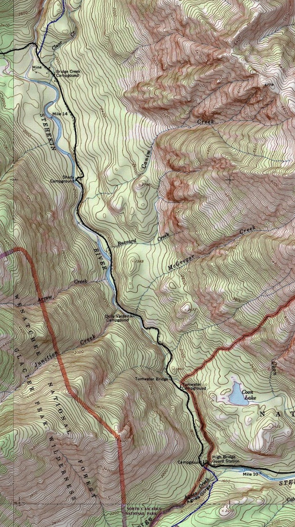 Stehekin Road Map