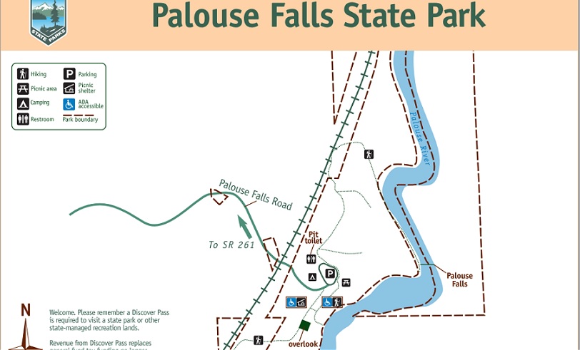 palouse falls map