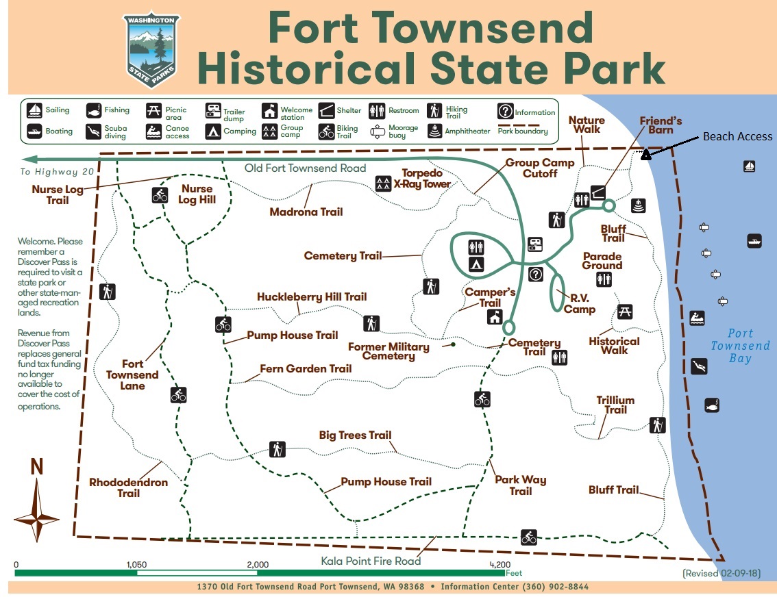 fort townsend state park map