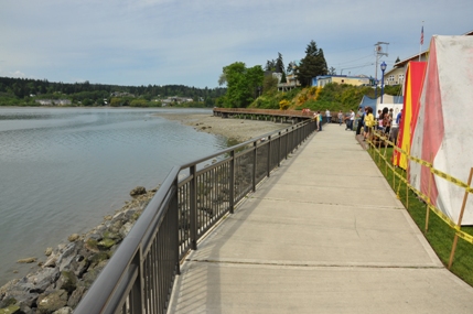 Waterfront boardwalk