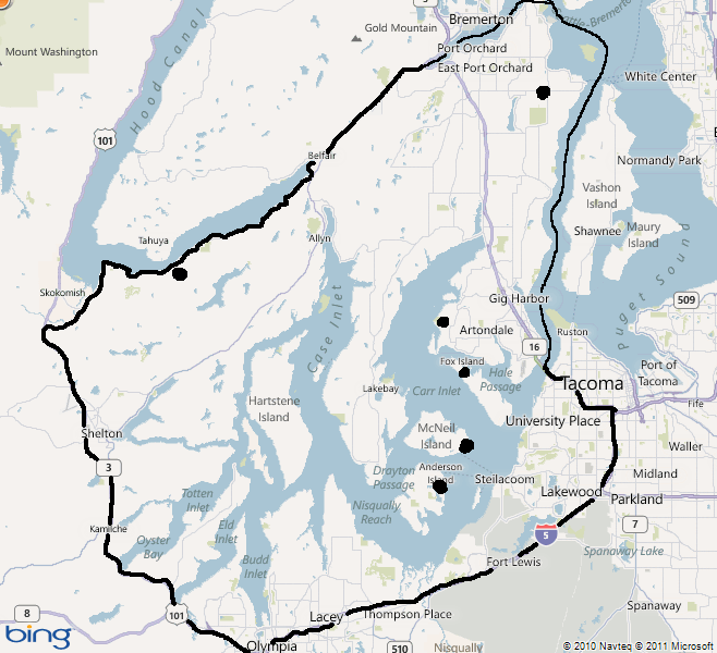 South Puget map