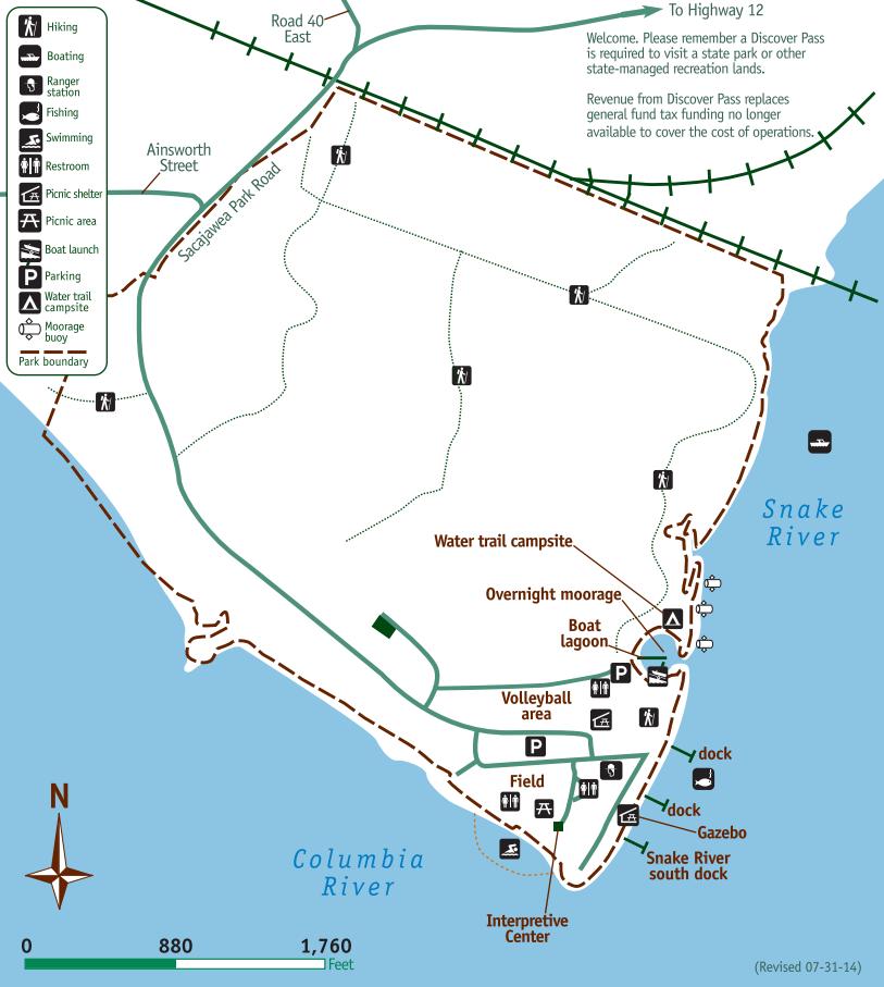 sacajawea state park map