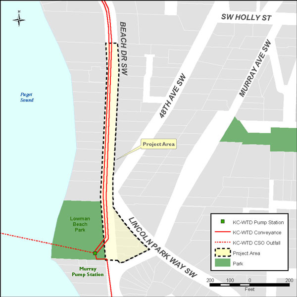 Lowman Beach map