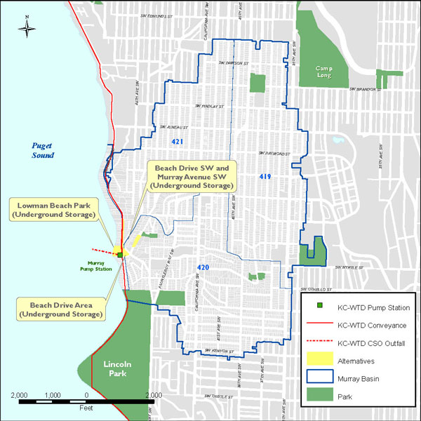 Lowman Beach map