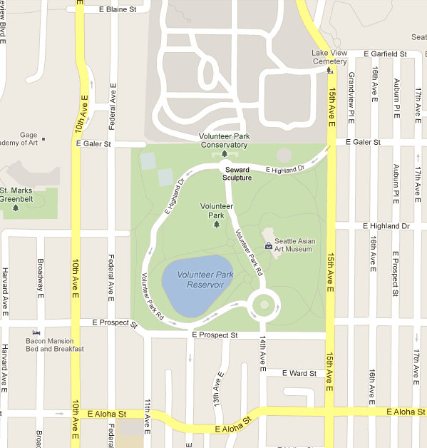 map of volunteer park