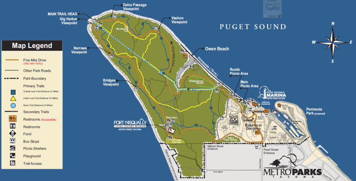 point defiance park map