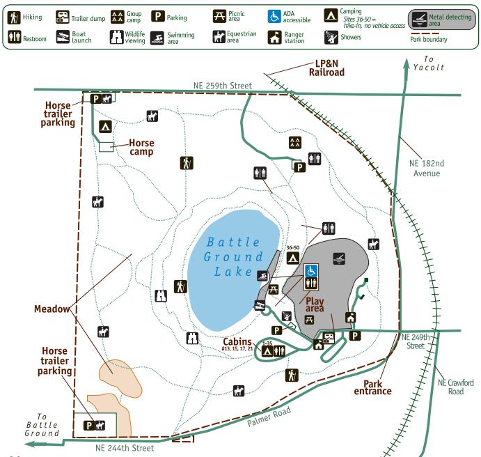 battle ground lake map