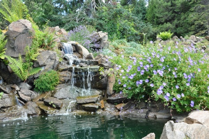 Ohme Gardens waterfall