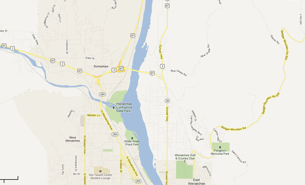 wenatchee map