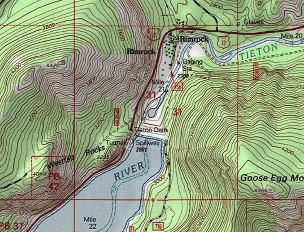 tieton dam map