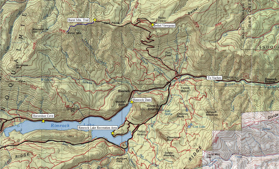 white pass topo map