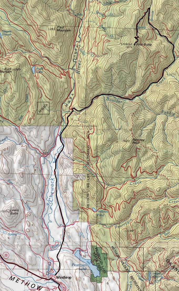First Butte Access Map