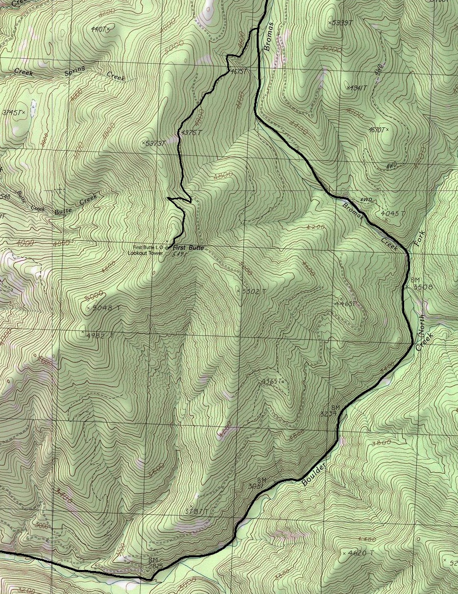 First Butte Map