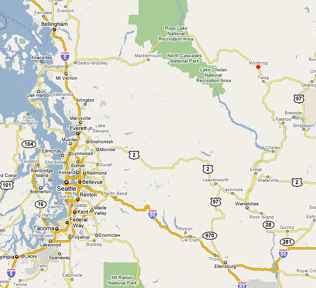 Map of Winthrop