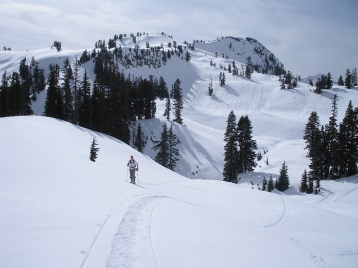 Skiing Park Butte Lookout