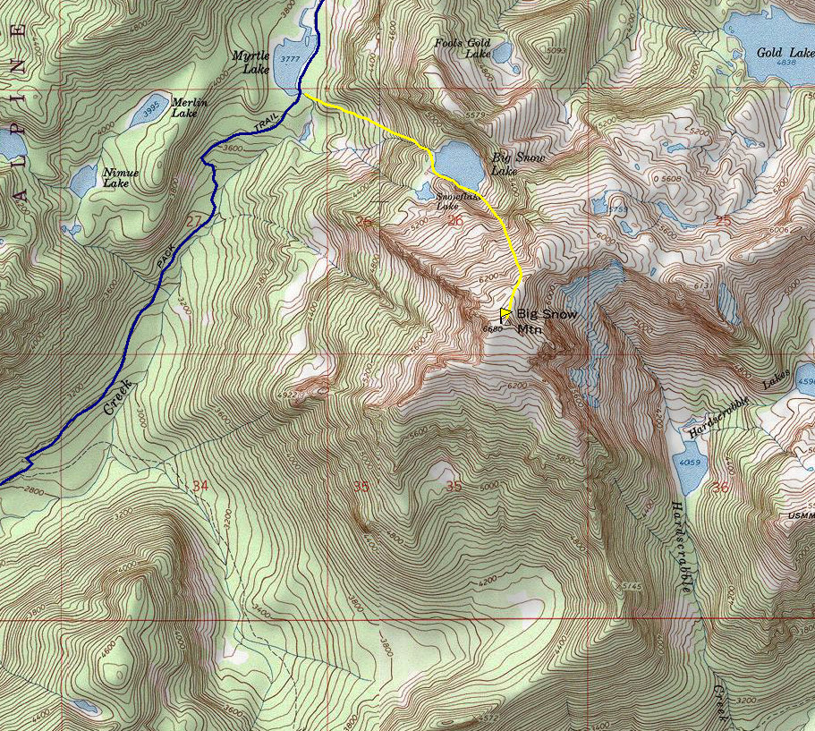 Big Snow Mountain Map