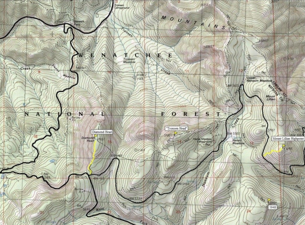 Map for Diamond Head