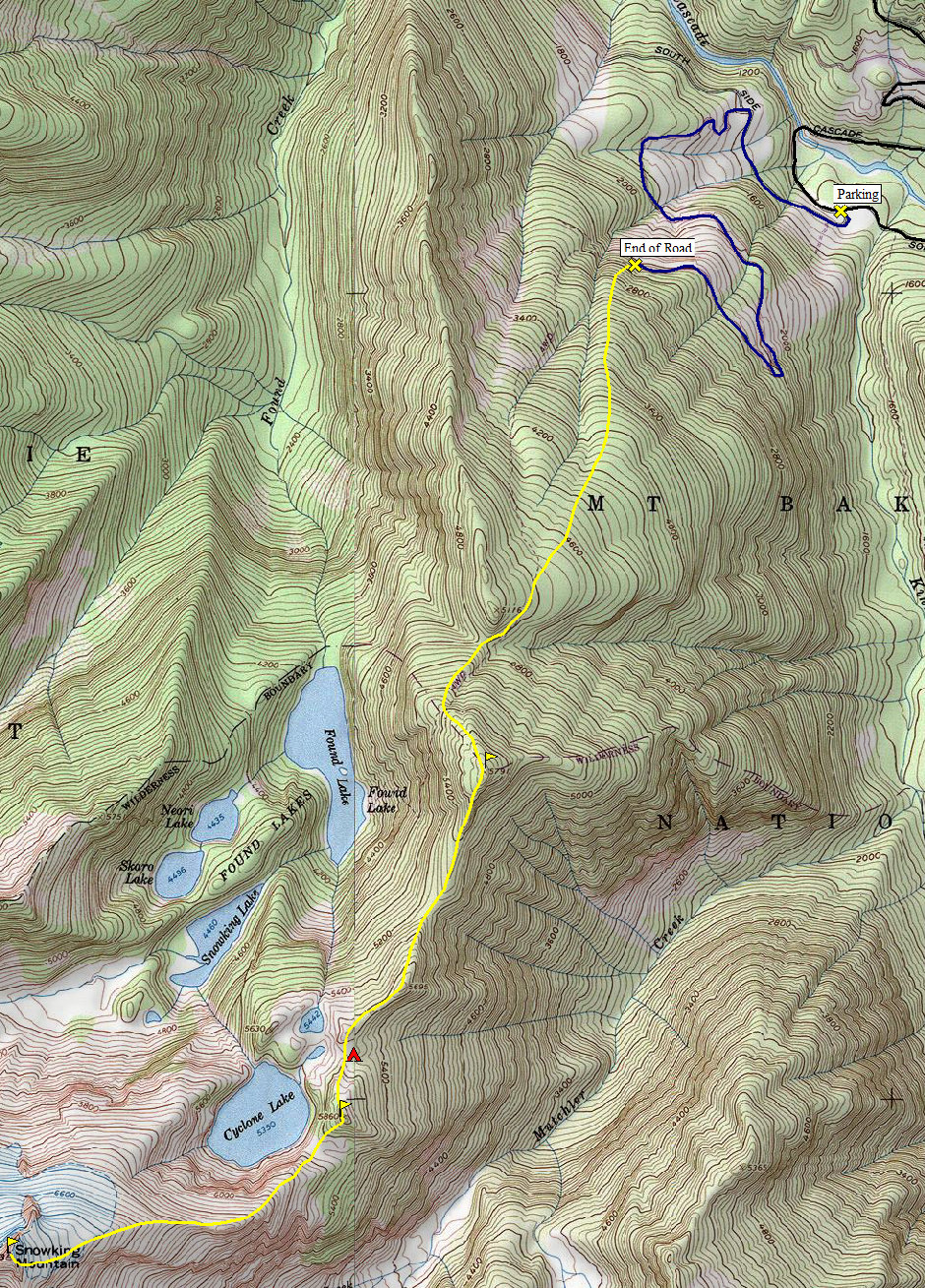 Snowking Mountain Map