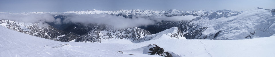 East from Snowking Mountain