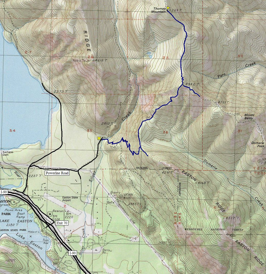 Thomas mountain map