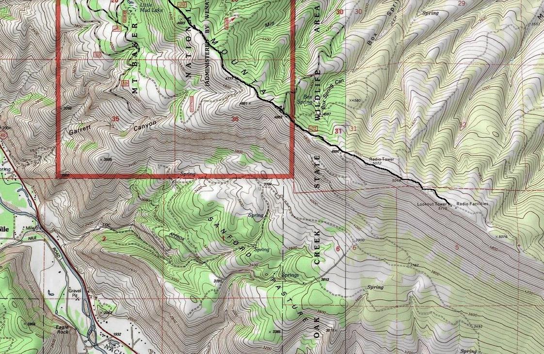 Cleman Mountain Map