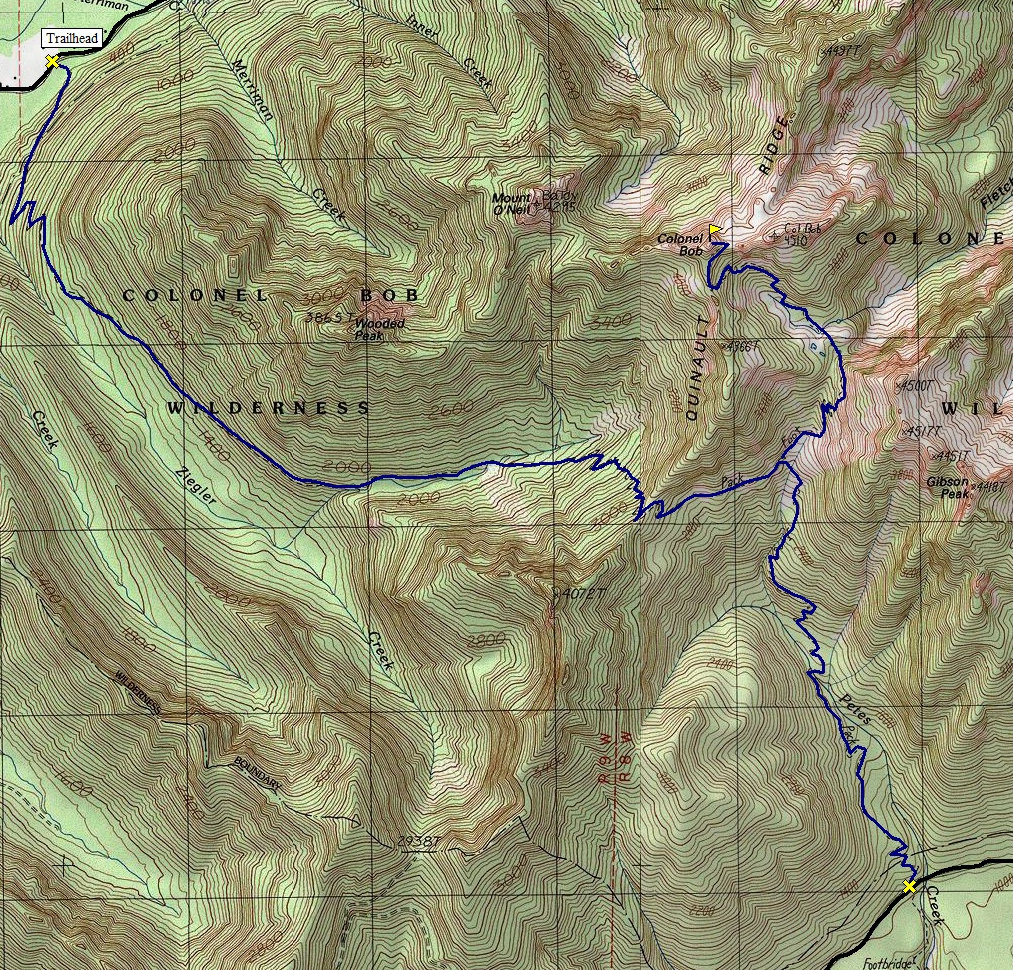 Colonel Bob Map