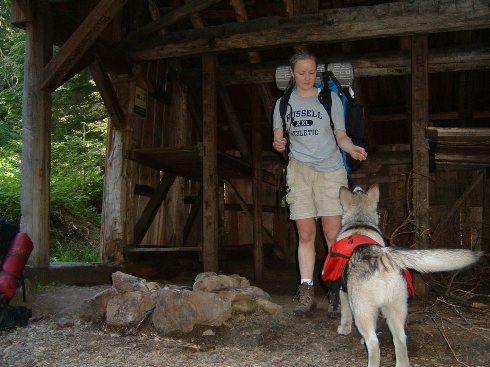 Backpacking shelter