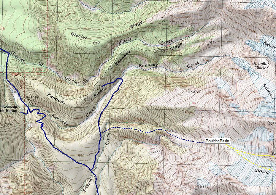 Glacier Peak Map