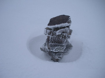 Round Mountain summit cairn