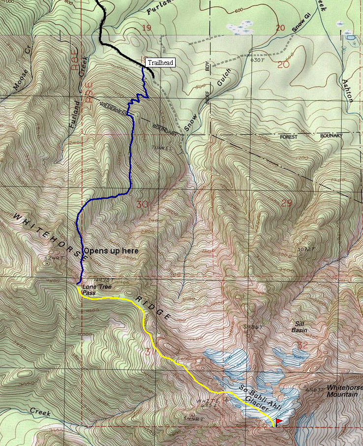 Whitehorse Mountain Map