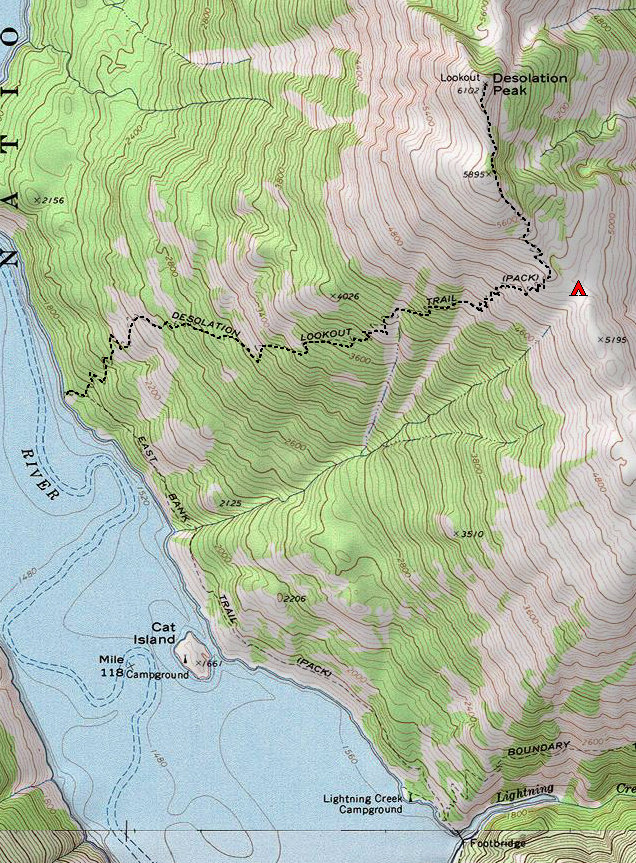 Desolation Peak Map