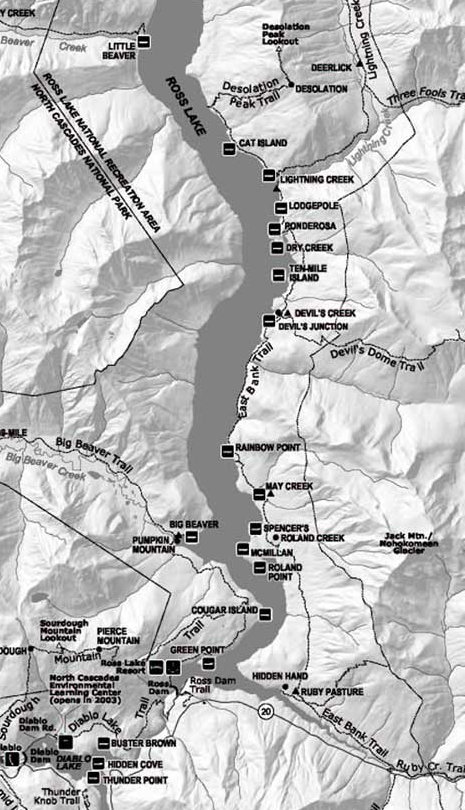 Ross Lake map