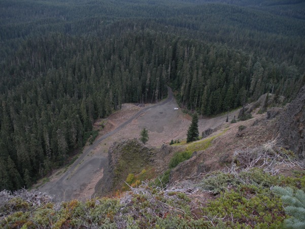 view to trailhead