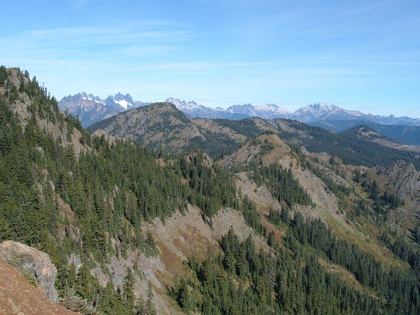 Hiking up Kachess Ridge