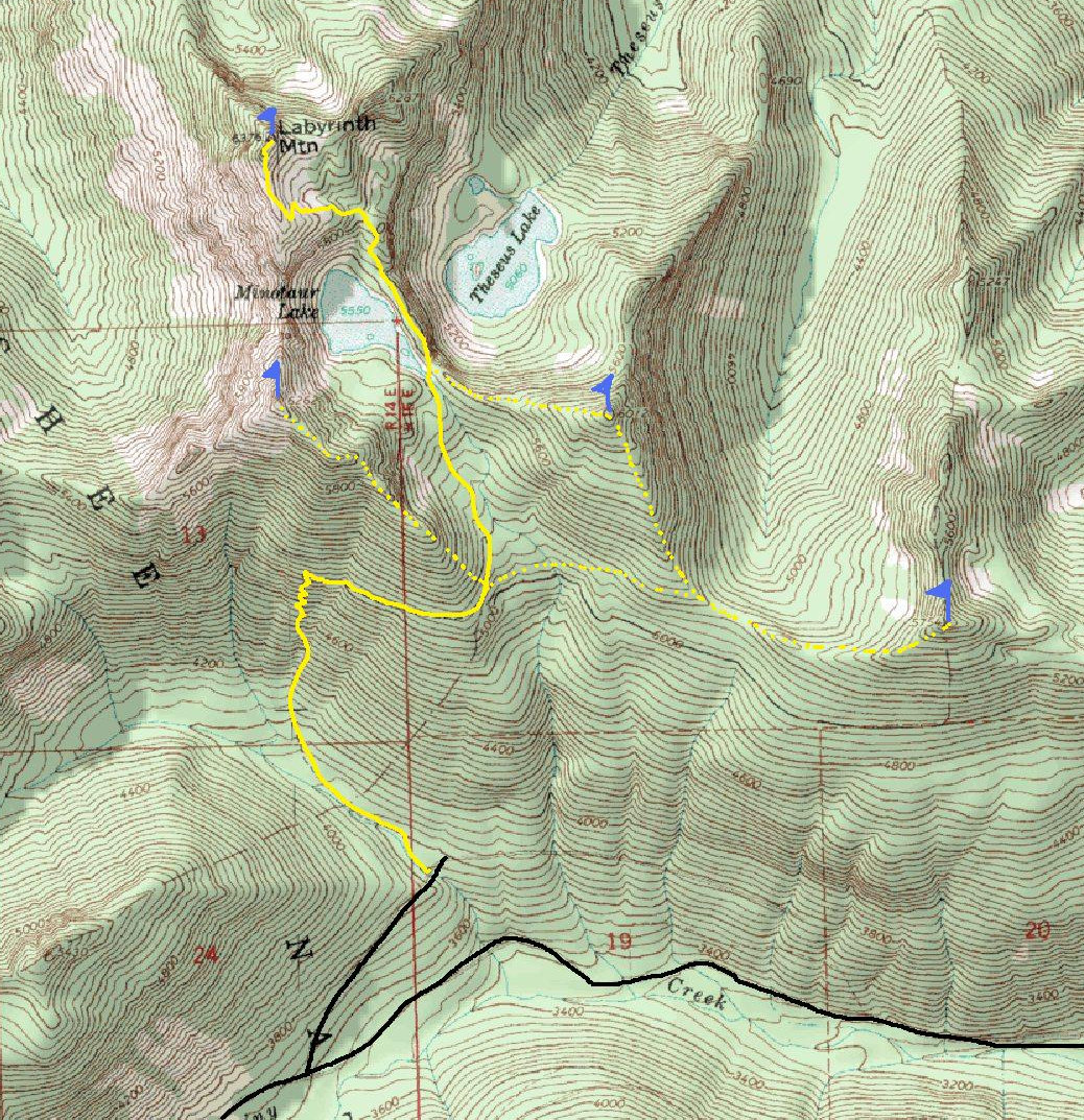 Labyrinth Mountain map