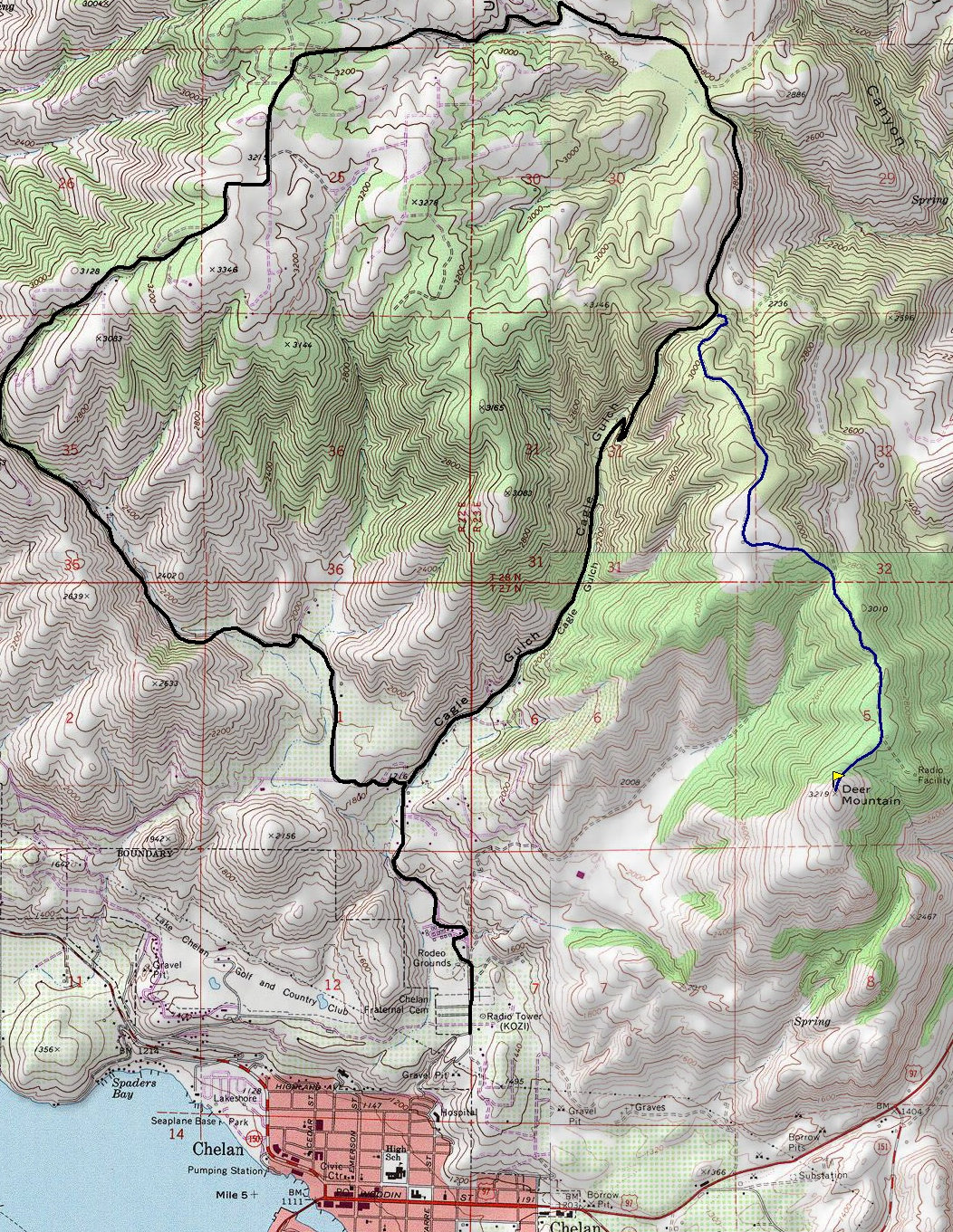 Deer Butte Map