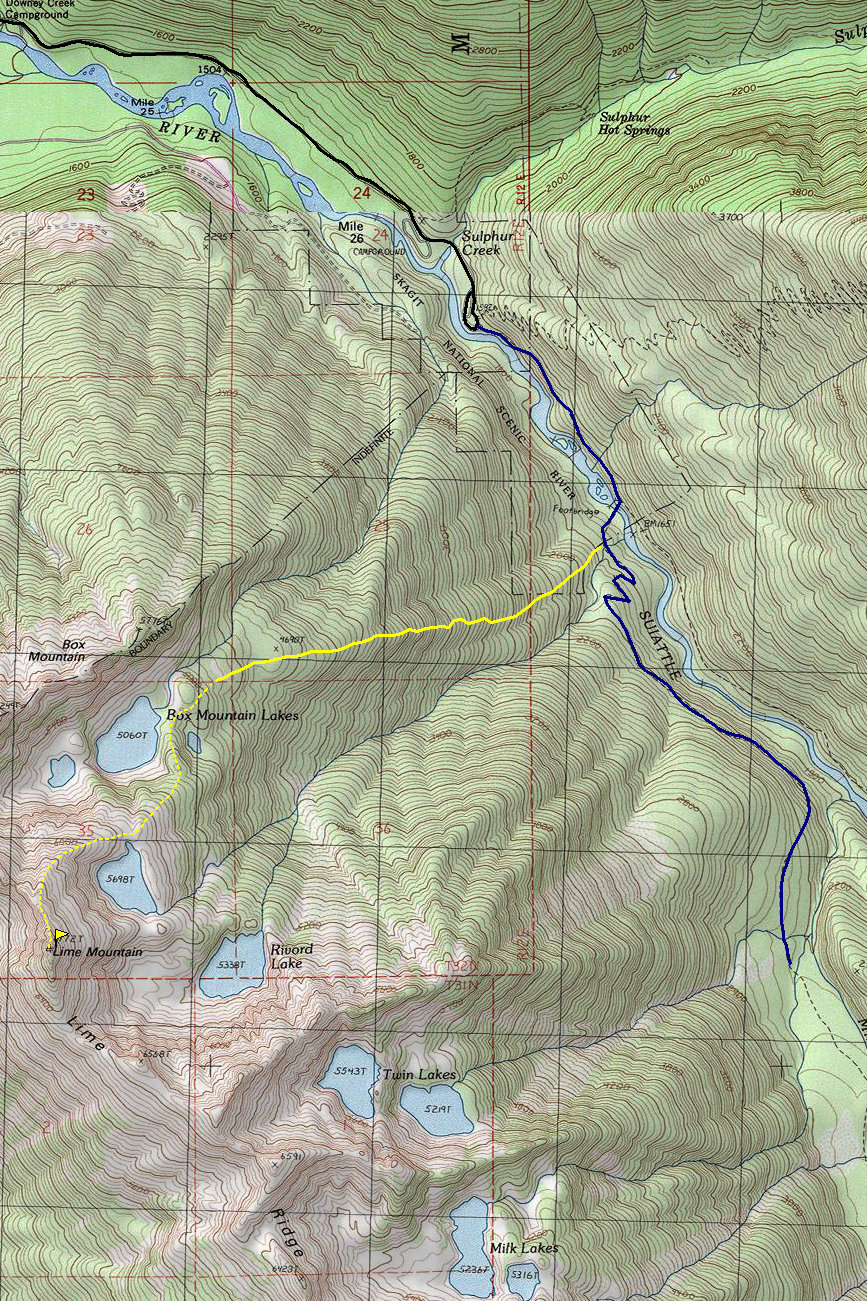 Lime Mountain Map