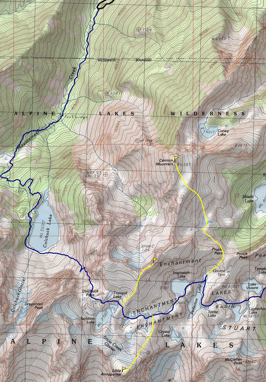 Cannon, Enchantment Peak Map
